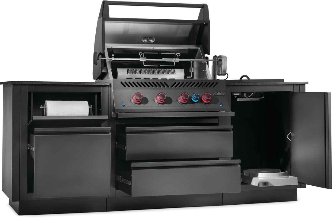 Patio Outdoor Kitchen - Patio Elegance OASIS™ 300 with Built-in 700 Series 32" Gas Grill